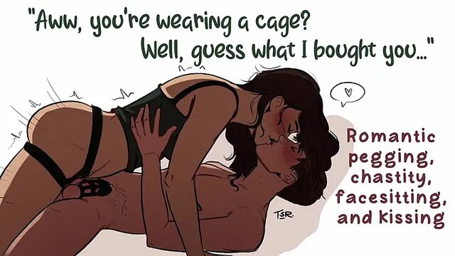 Romantic Anniversary surprise with pegging, choking, and facesitting