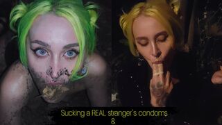 Raunchy rendezvous with stranger's sweaty sheaths, garbage-gobbling debauchery in dirty alleys
