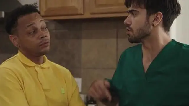 Syren De Mer with Her Nurse and boyfriend