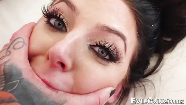 Babe with big tits gets fucked hard doggy style and licks pussy✌