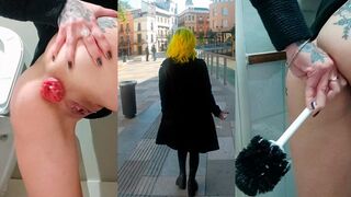 City wanderer sips urine and licks public restrooms