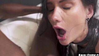 ANALFURY - Skinny Megan Venturi gets a mouthful of cum after ANAL riding BBC (Mike Chapman)