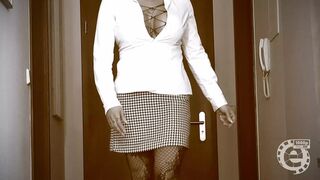 (Trailer) Juicy German cougar Julia gets ravaged by giant dongs as corporate secretary