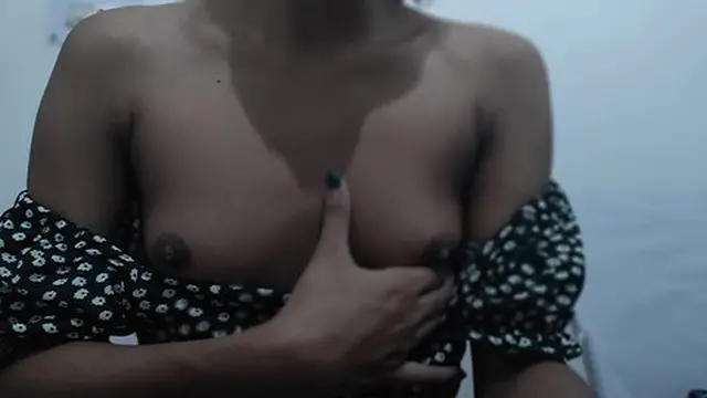 Teen girl alone in her room &mdash;  dirty touches and intense pleasure