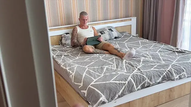 Bisexual trio shares campus guy &mdash;  creampie on his face from wet pussy🌮️