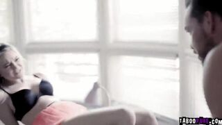 Chloe Foster munching on Kyle Masons humongous dick deep throat! porn