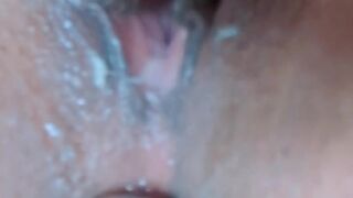 Horny teen plays with her pussy and her butt plug