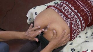No matter the size —  my ass needs it    Stick that huge black cock in it and make me scream until I c