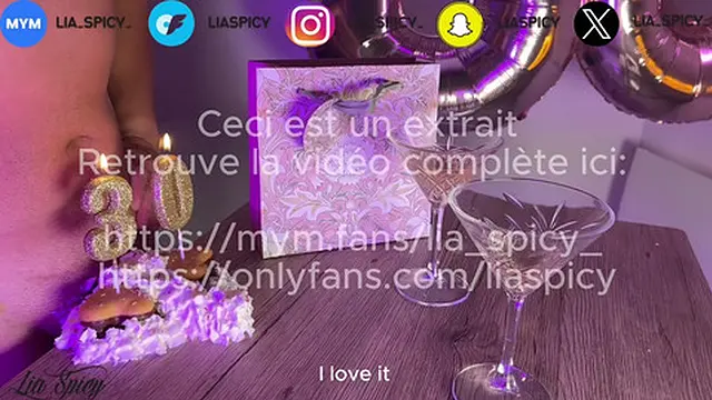 Hot anal👌 for Lia Spicy′s 30th birthday celebration