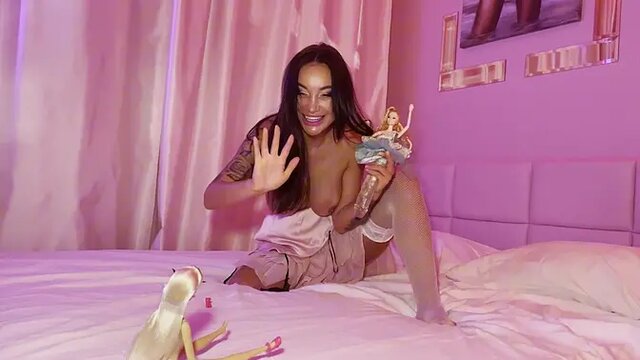 large-titted Russian porn star Monika Fox becomes depraved Barbie