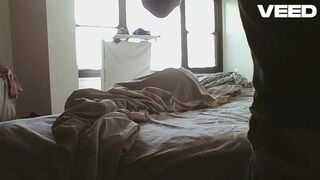 big thick BROWN COCK ebony EARLY MORNING WAKE UP SEX