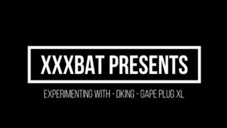 Mistress XXXBat having fun with DKing Gape Plug XL