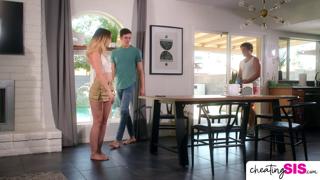 Maria's wet pussy🌮️ gets smashed by pool guy's massive cock🍆 and stepbro's pounding