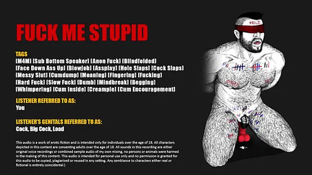 Raw &mdash;  nasty &mdash;  filthy &mdash;  sick &mdash;  brutal &mdash;  merciless &mdash;  shameless &mdash;  mind-blowing audio session: anal👌 pounding till I′m utterly spent