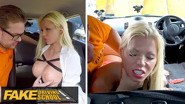 Blonde ex-gf gets her tight asshole pounded into oblivion by instructor &mdash;  no test needed